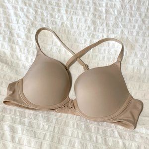 PINK Victoria Secret Wear Everywhere Push-Up Bra in BEIGE